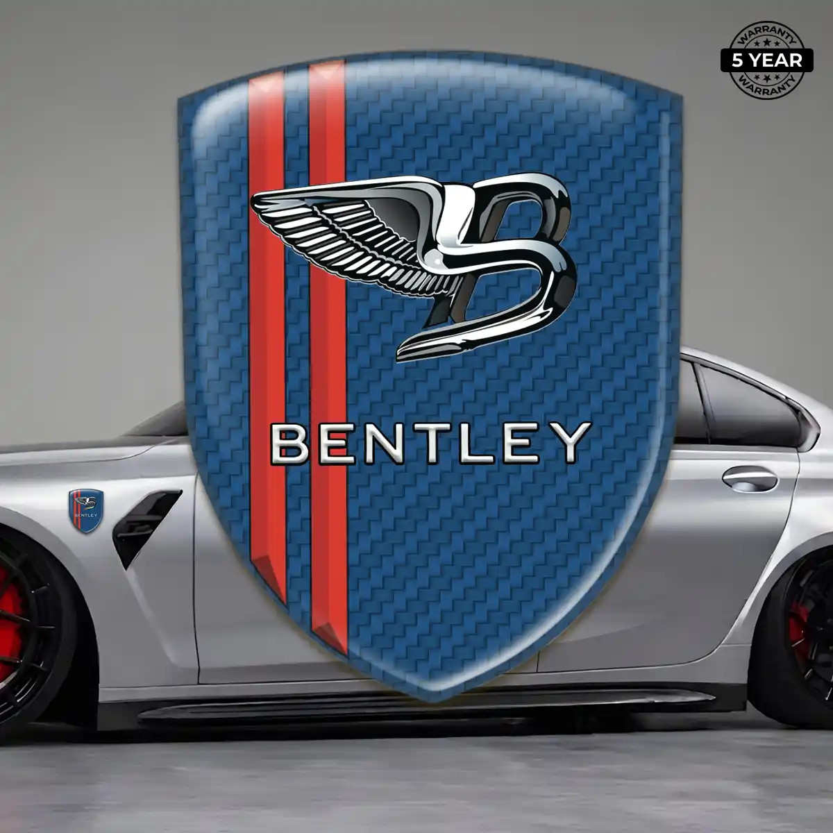 Bentley Automotive Emblem Sticker Sleek Style