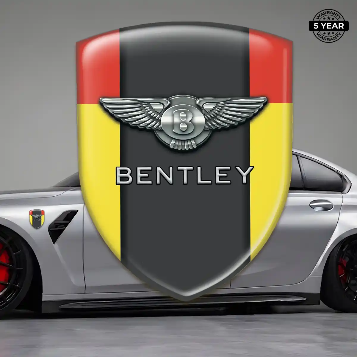 Bentley Automotive Logo Sticker Interior Elegance