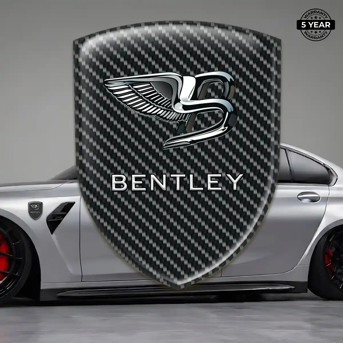 Bentley Automotive Logo Sticker Interior Luxe