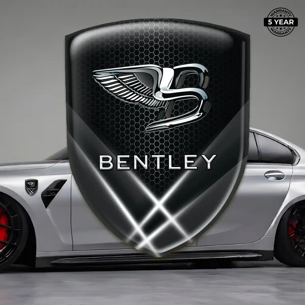 Bentley Automotive Logo Sticker Resin Luxe