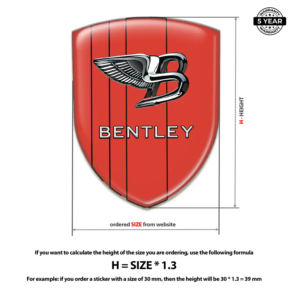 Bentley Automotive Resin Decal Resin Elite