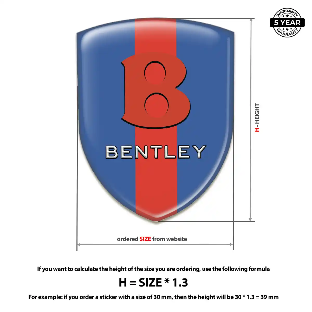 Bentley Badge Elite Finish