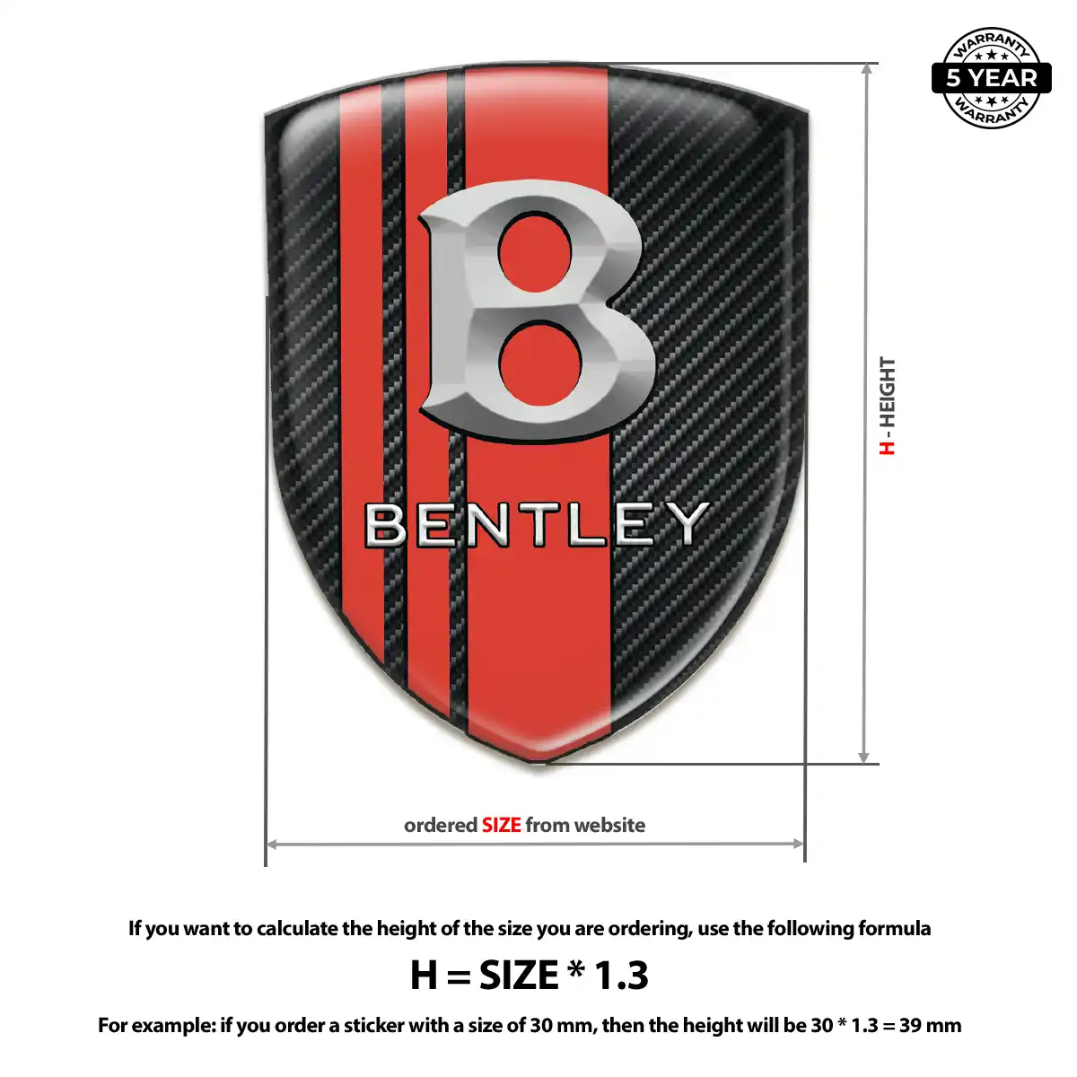 Bentley Badge Exterior Luxe