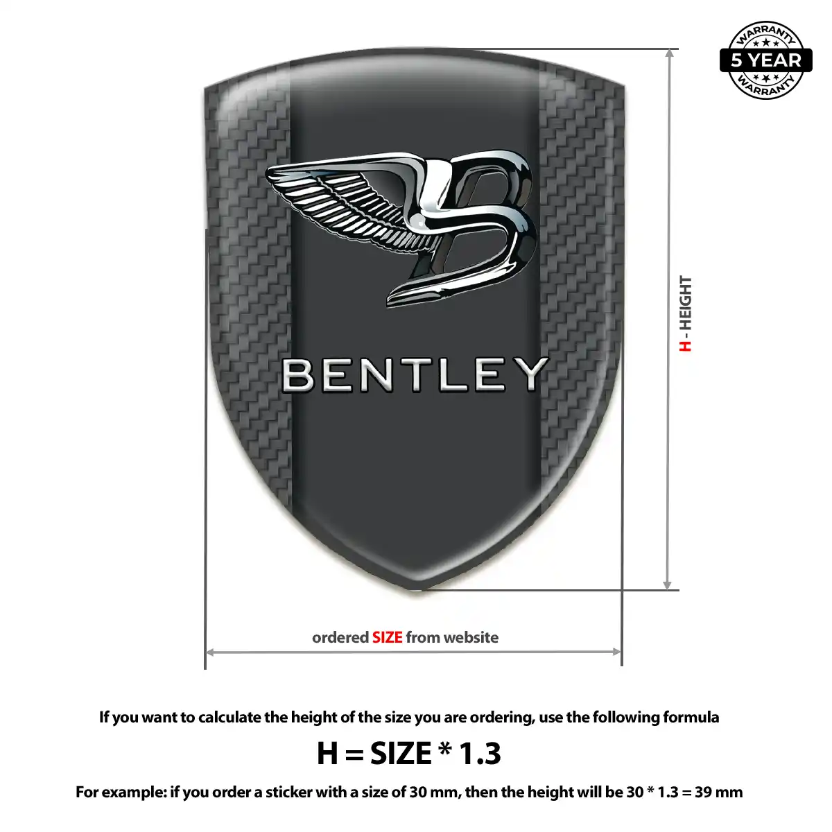Bentley Badge Resin Elite