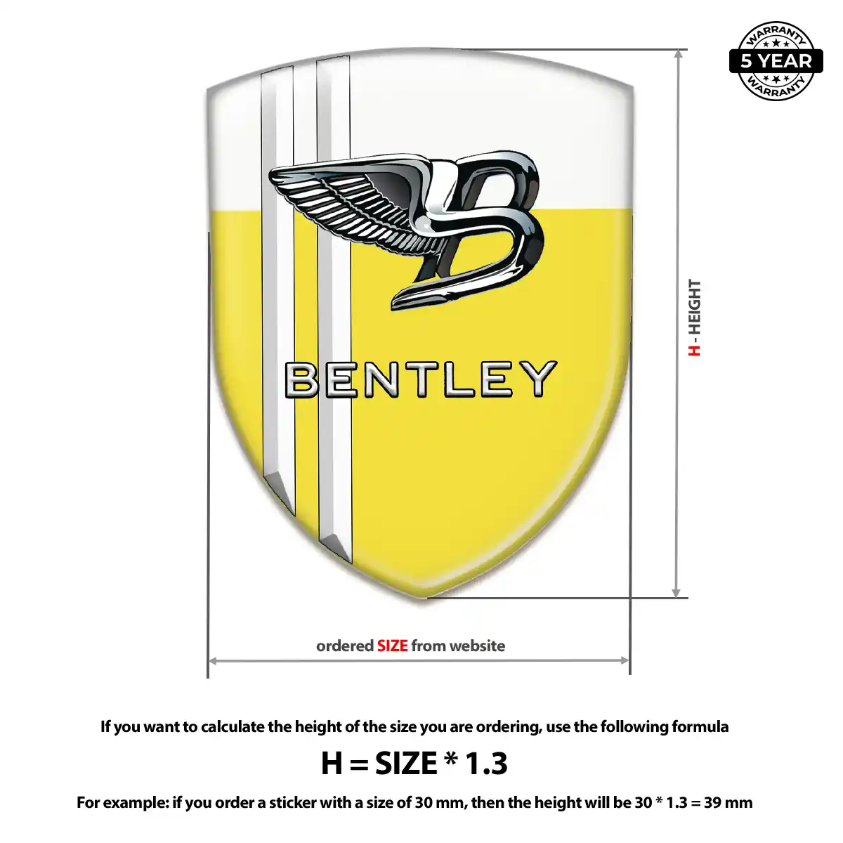 Bentley Badge Resin Luxe