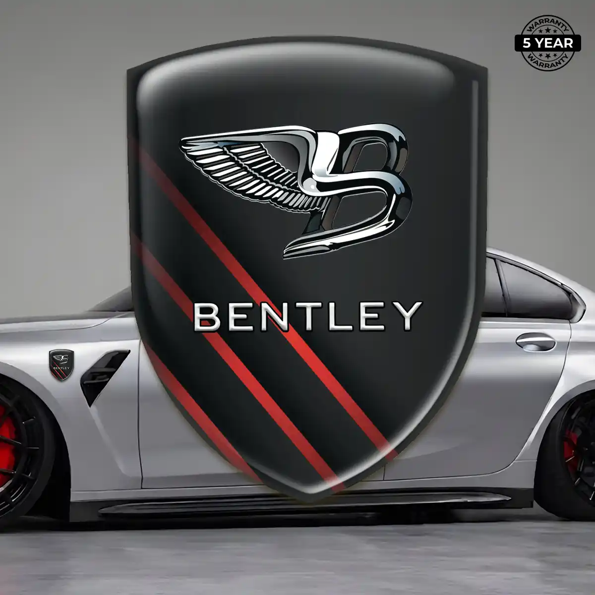 Bentley Car Badge Sticker Cabin Style
