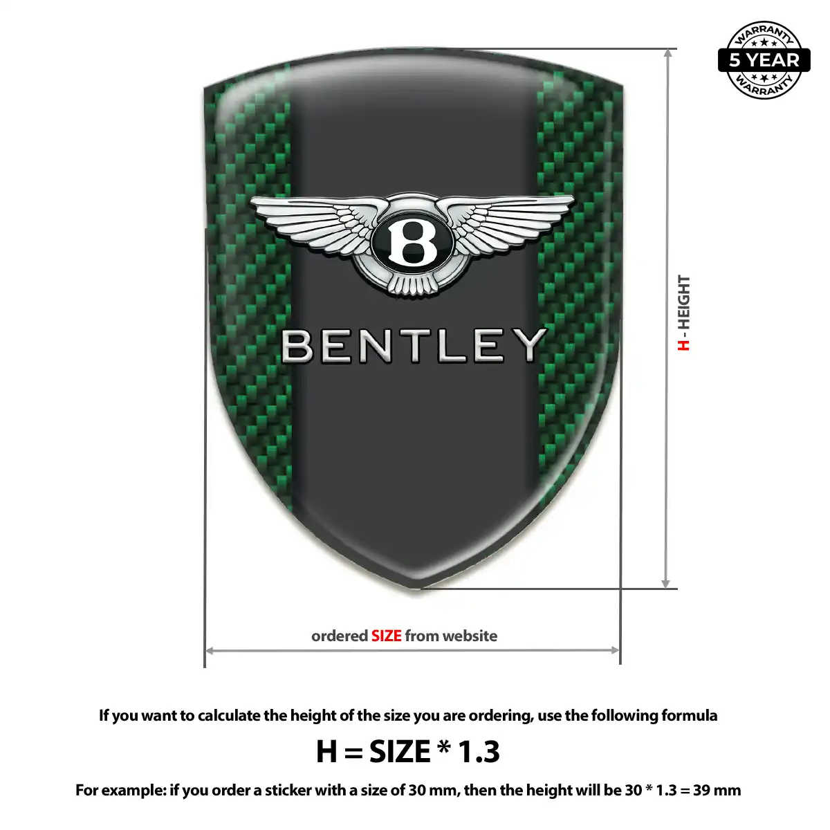 Bentley Car Emblem Decal Elite Edition