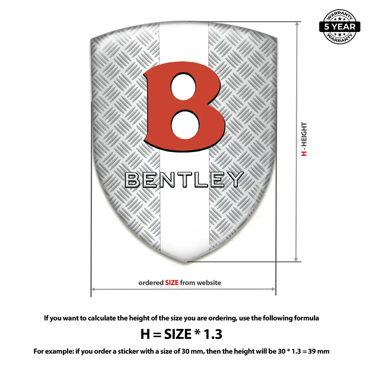 Bentley Car Emblem Decal Superior Craft