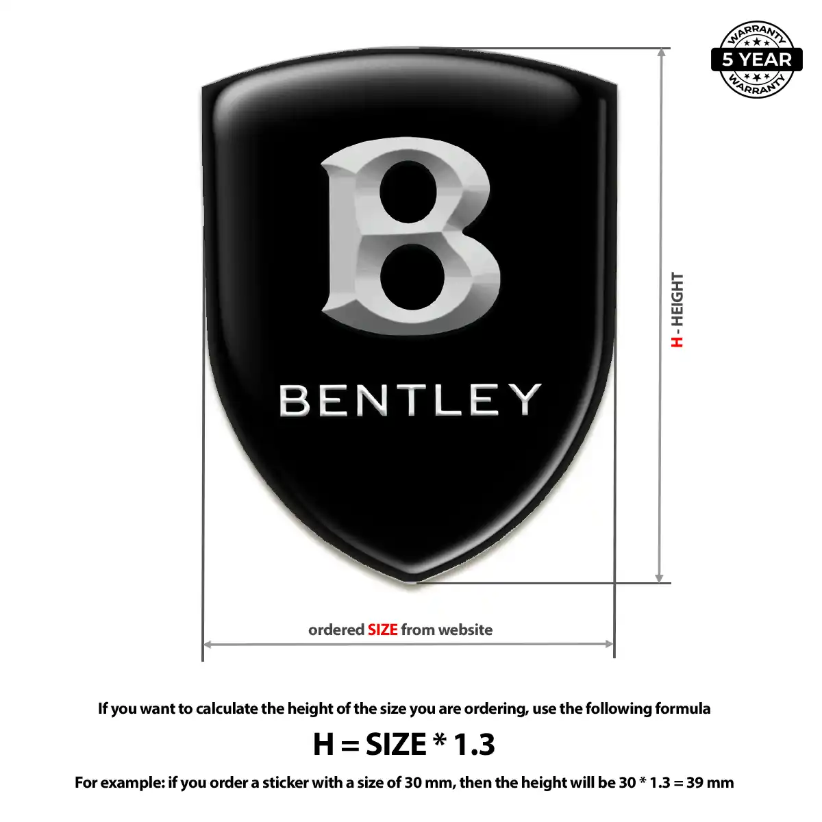 Bentley Car Emblem Overlay Cabin Style