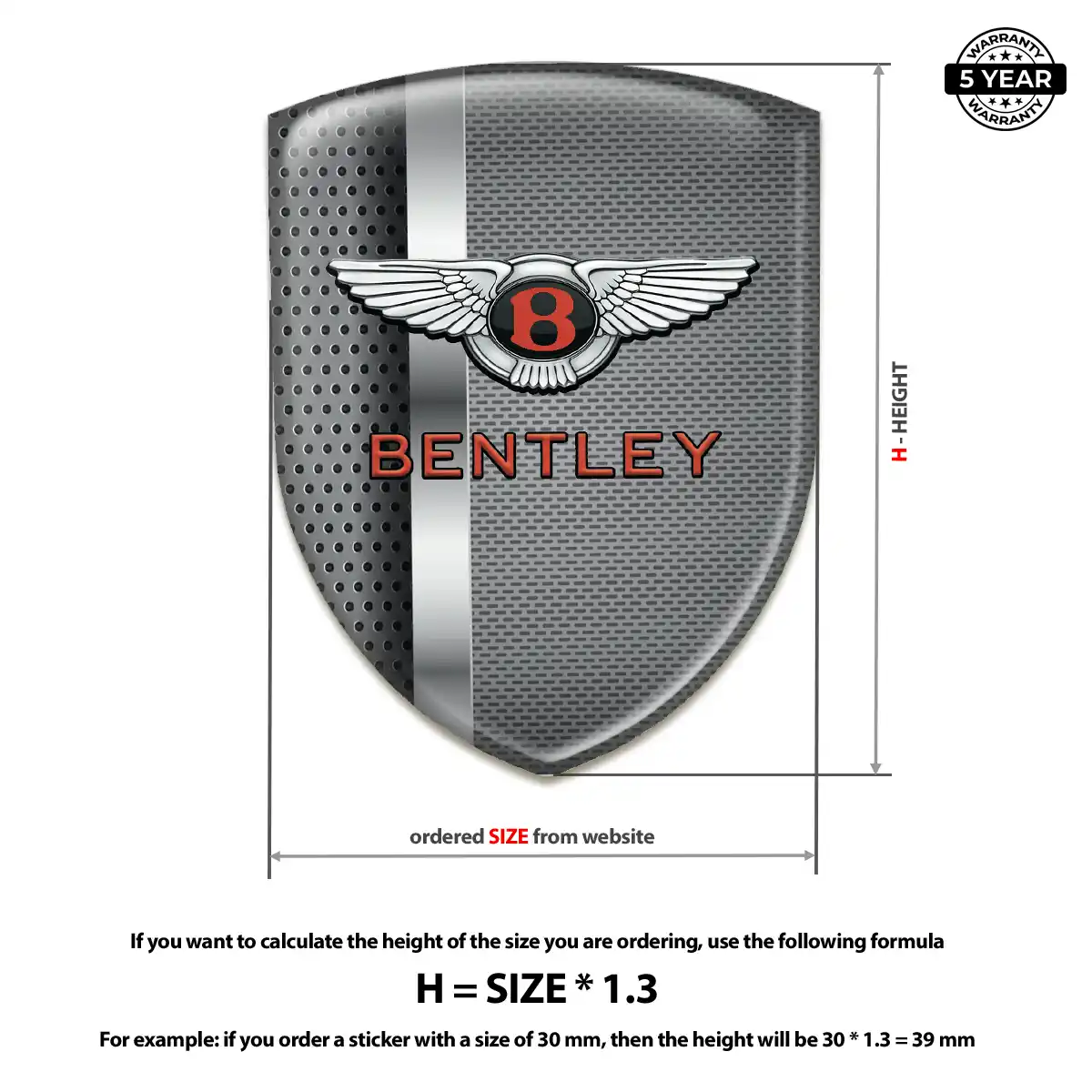 Bentley Car Emblem Overlay Deluxe Edition