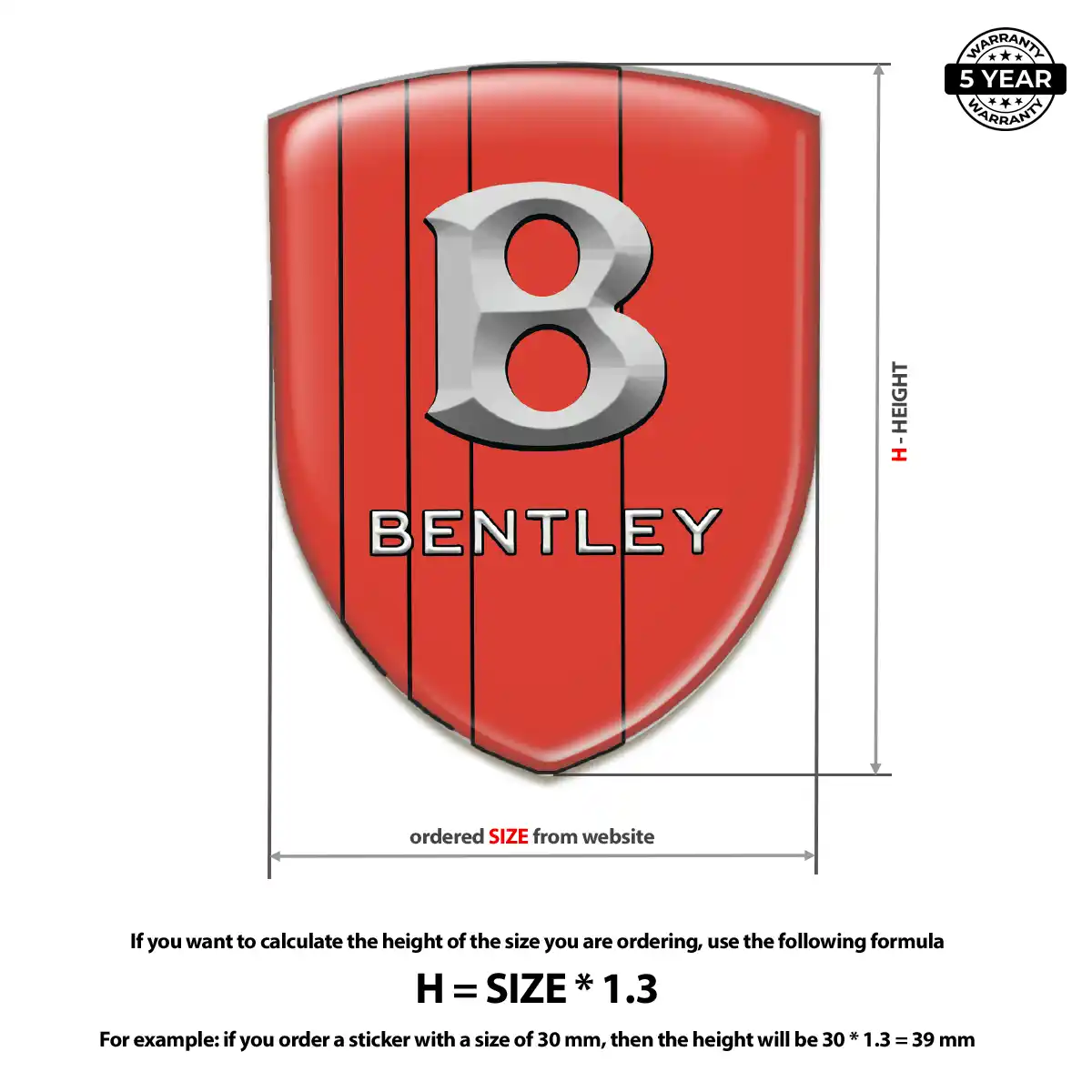 Bentley Car Emblem Overlay Exclusive Series