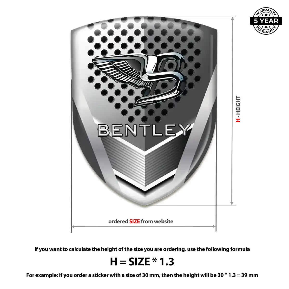 Bentley Car Emblem Overlay Outer Style