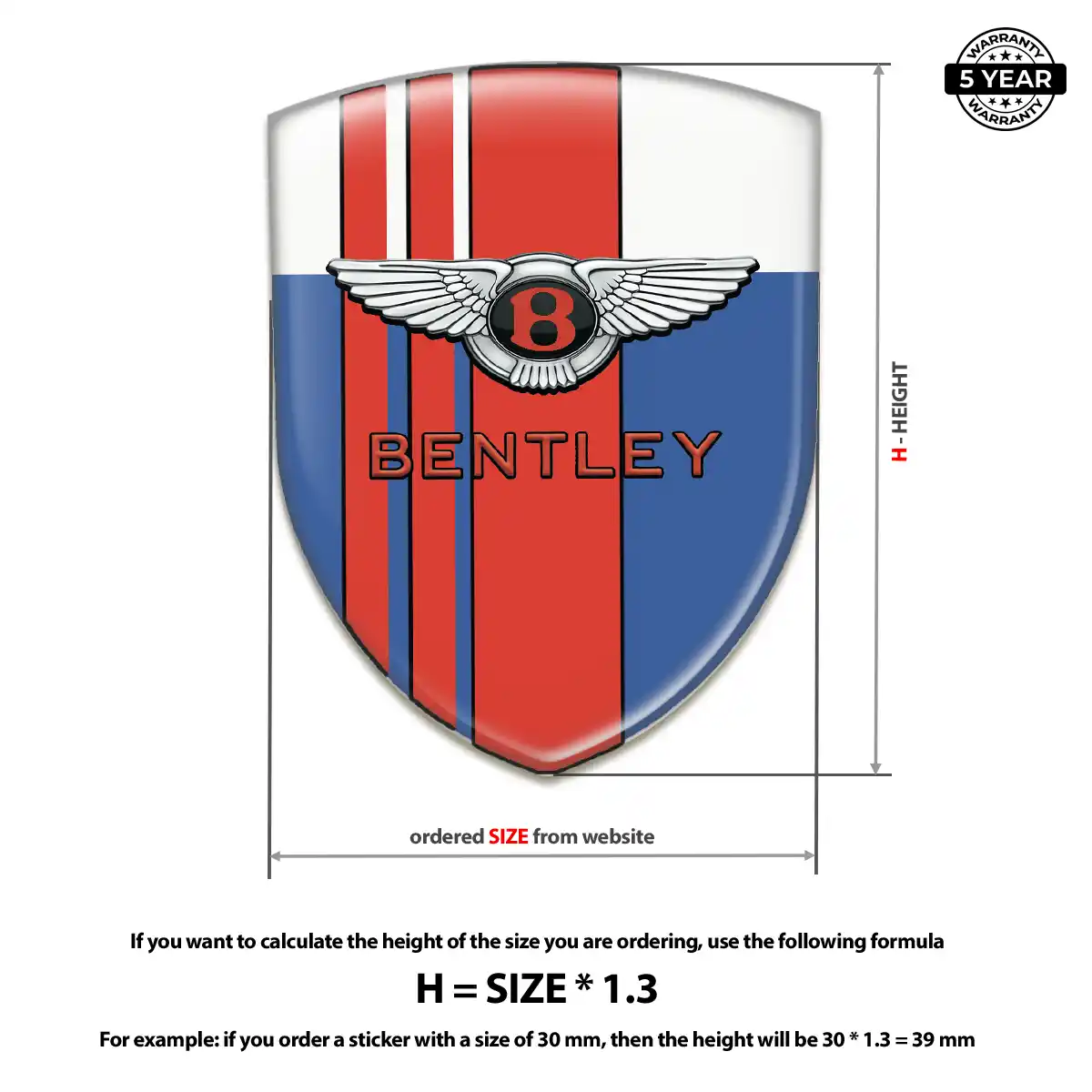 Bentley Car Emblem Overlay Performance Style