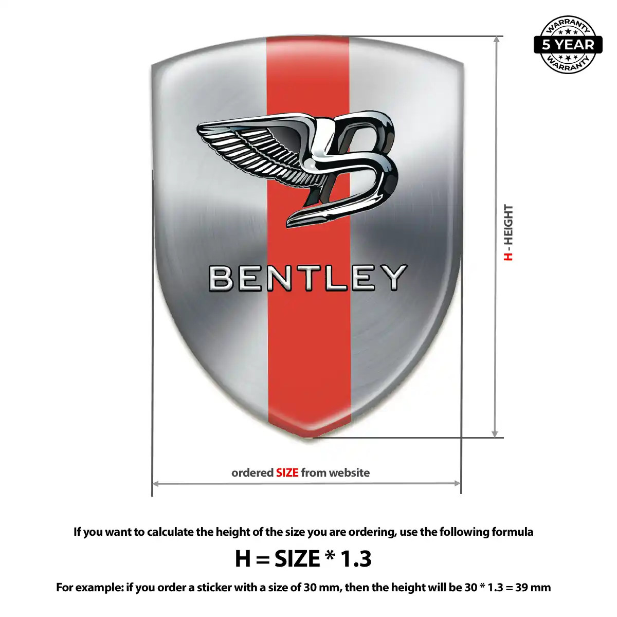 Bentley Car Emblem Overlay Signature Grade