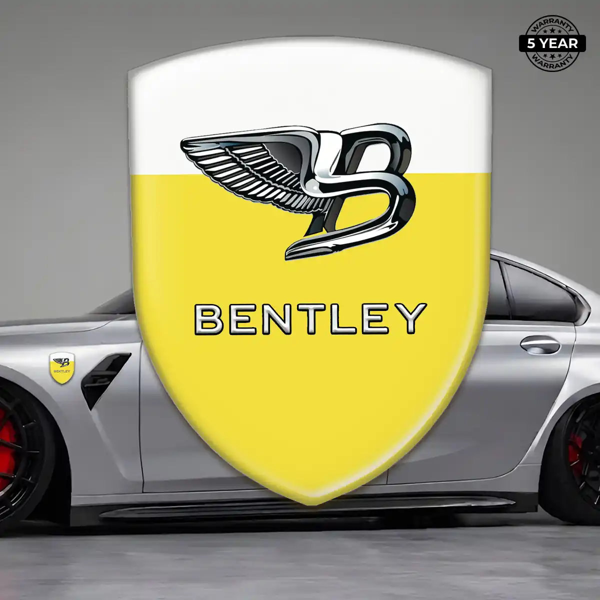 Bentley Car Emblem Overlay Sleek Style