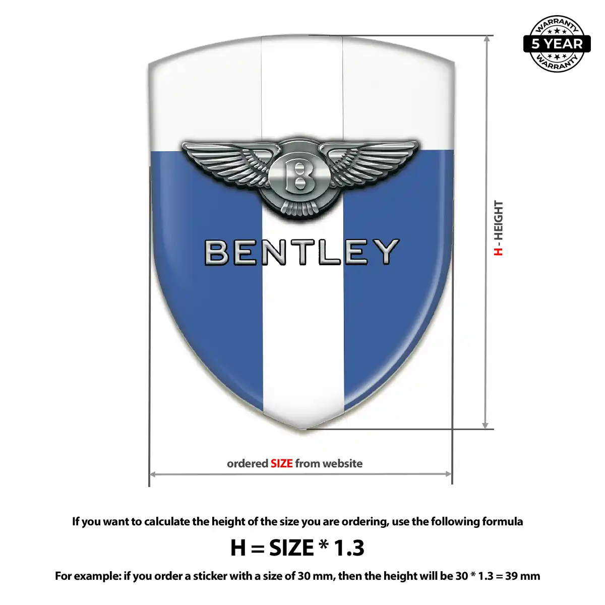 Bentley Car Emblem Overlay Superior Craft