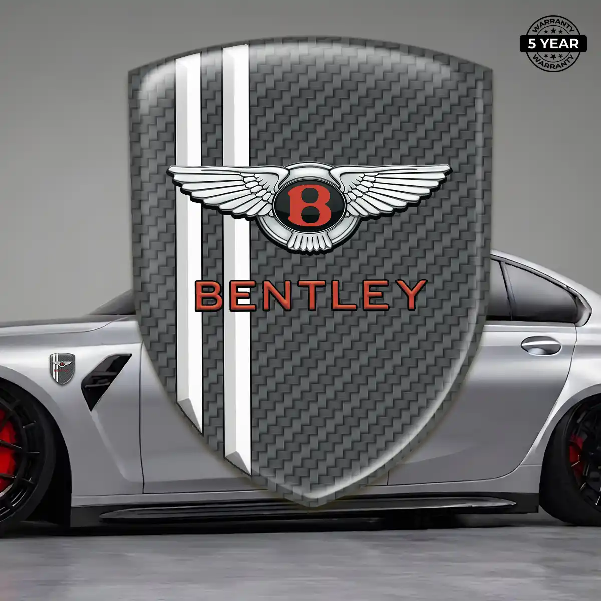Bentley Car Emblem Sticker Interior Elegance