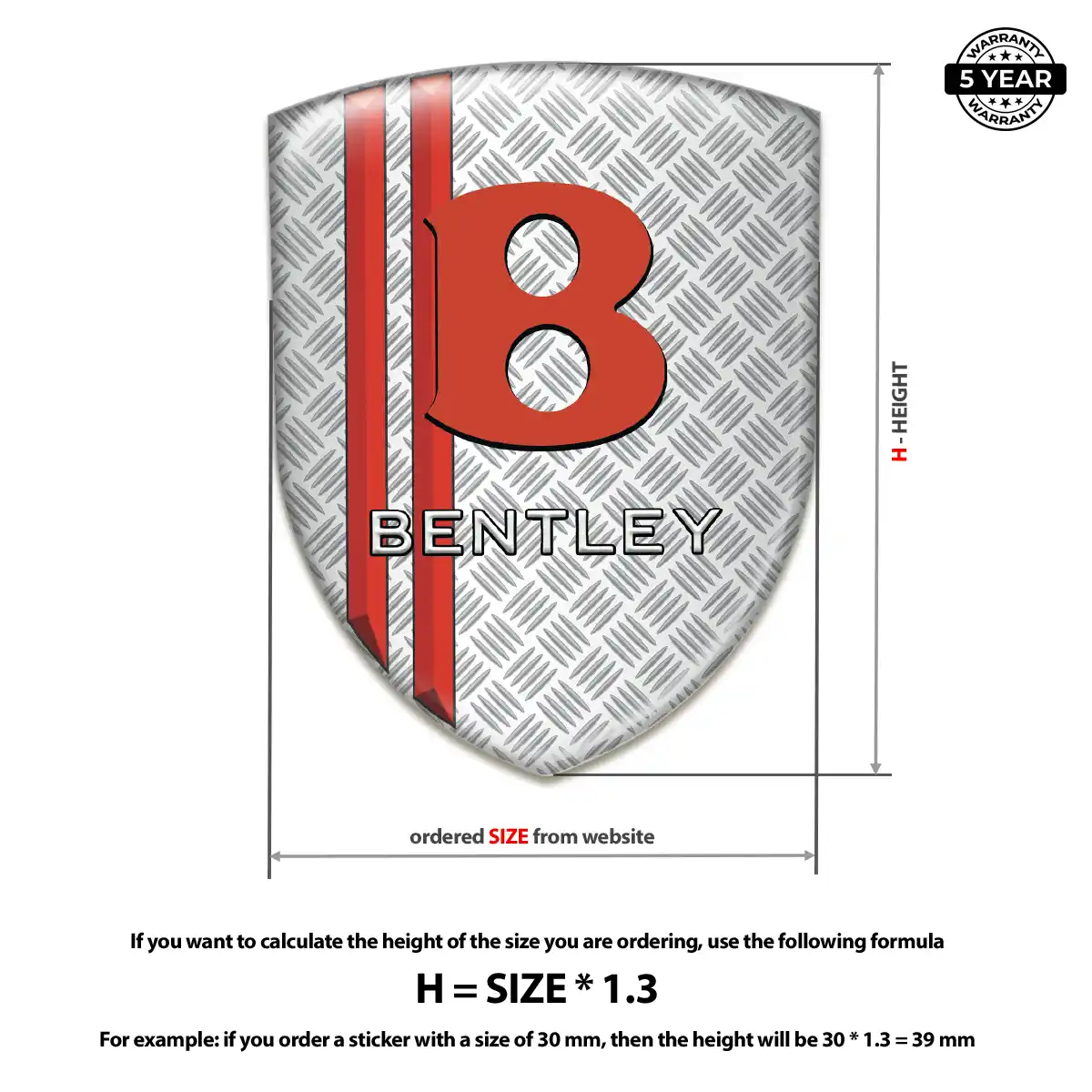 Bentley Car Emblem Sticker Sleek Style