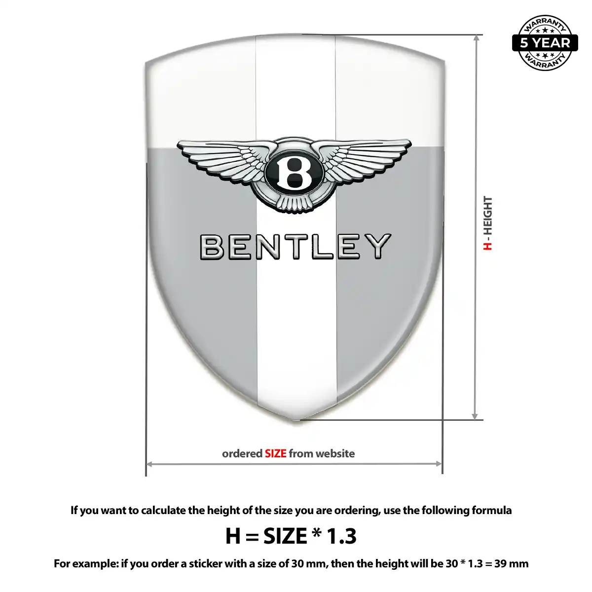 Bentley Car Emblem Sticker Street Tuning