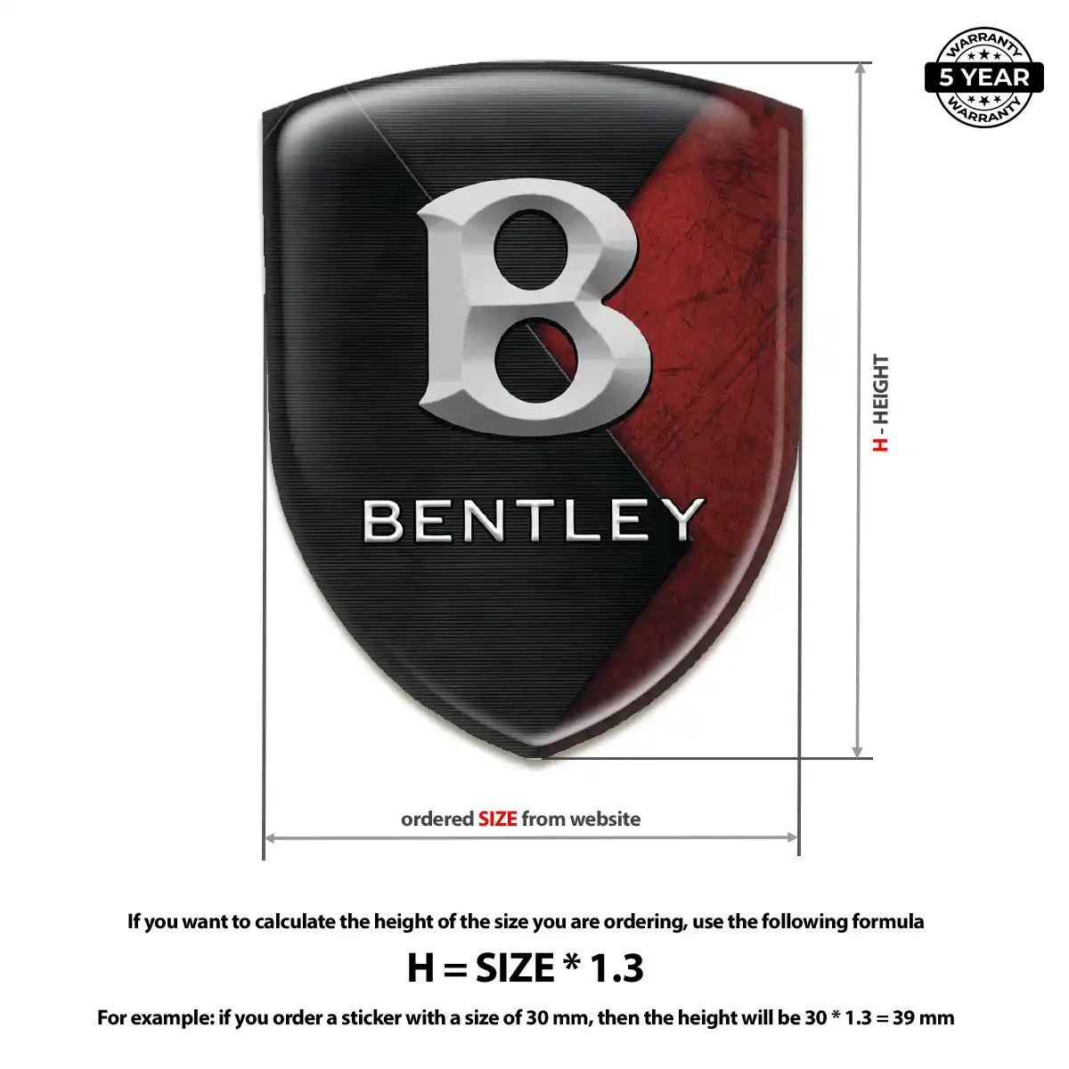 Bentley Car Logo Decal Auto Tuning
