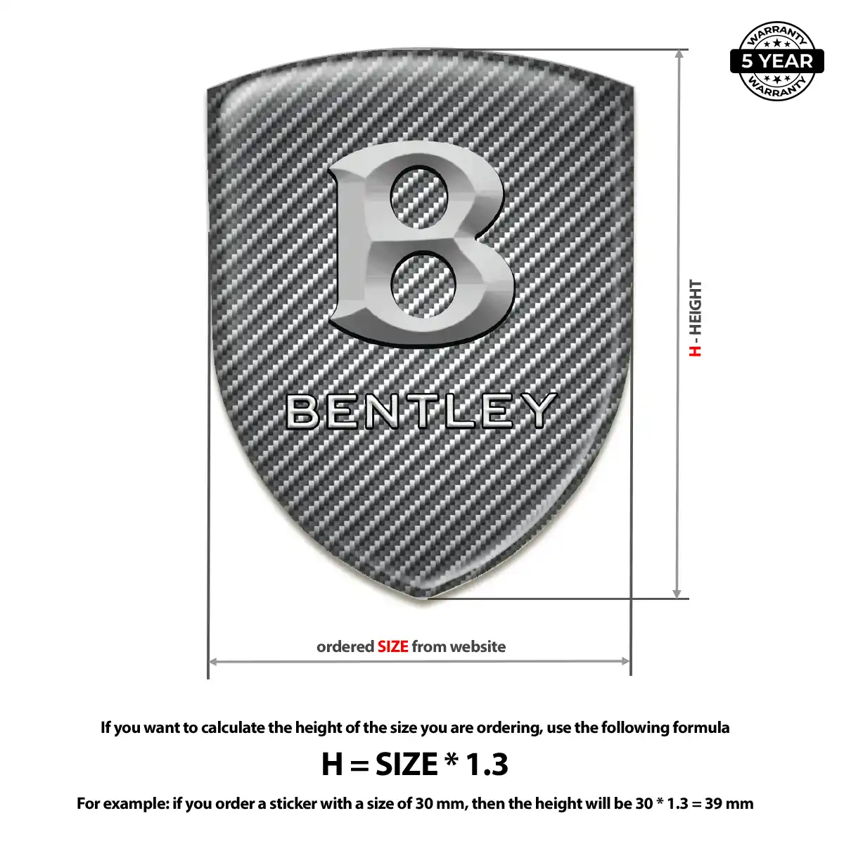 Bentley Car Logo Decal Elite Edition