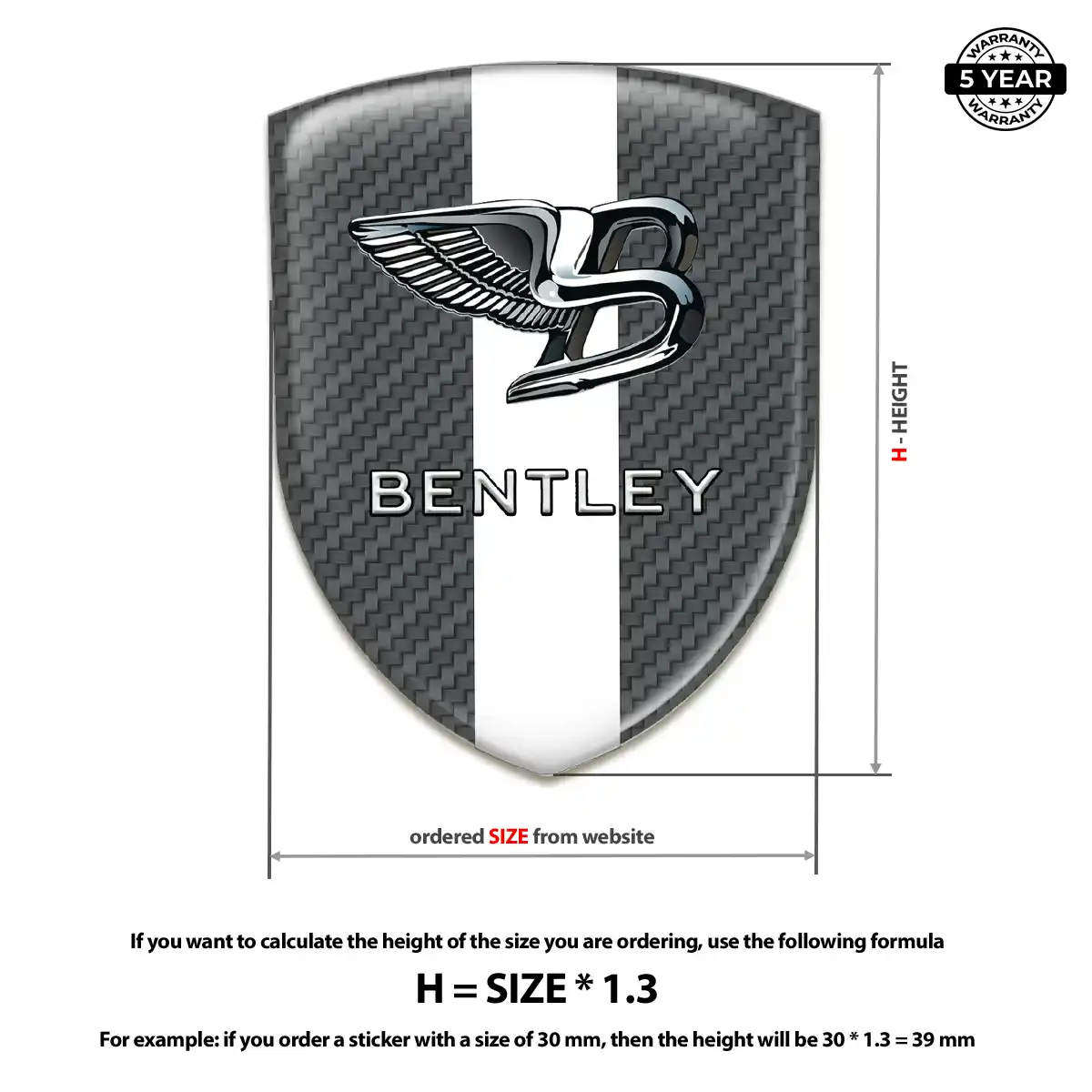 Bentley Car Logo Decal Exclusive Series