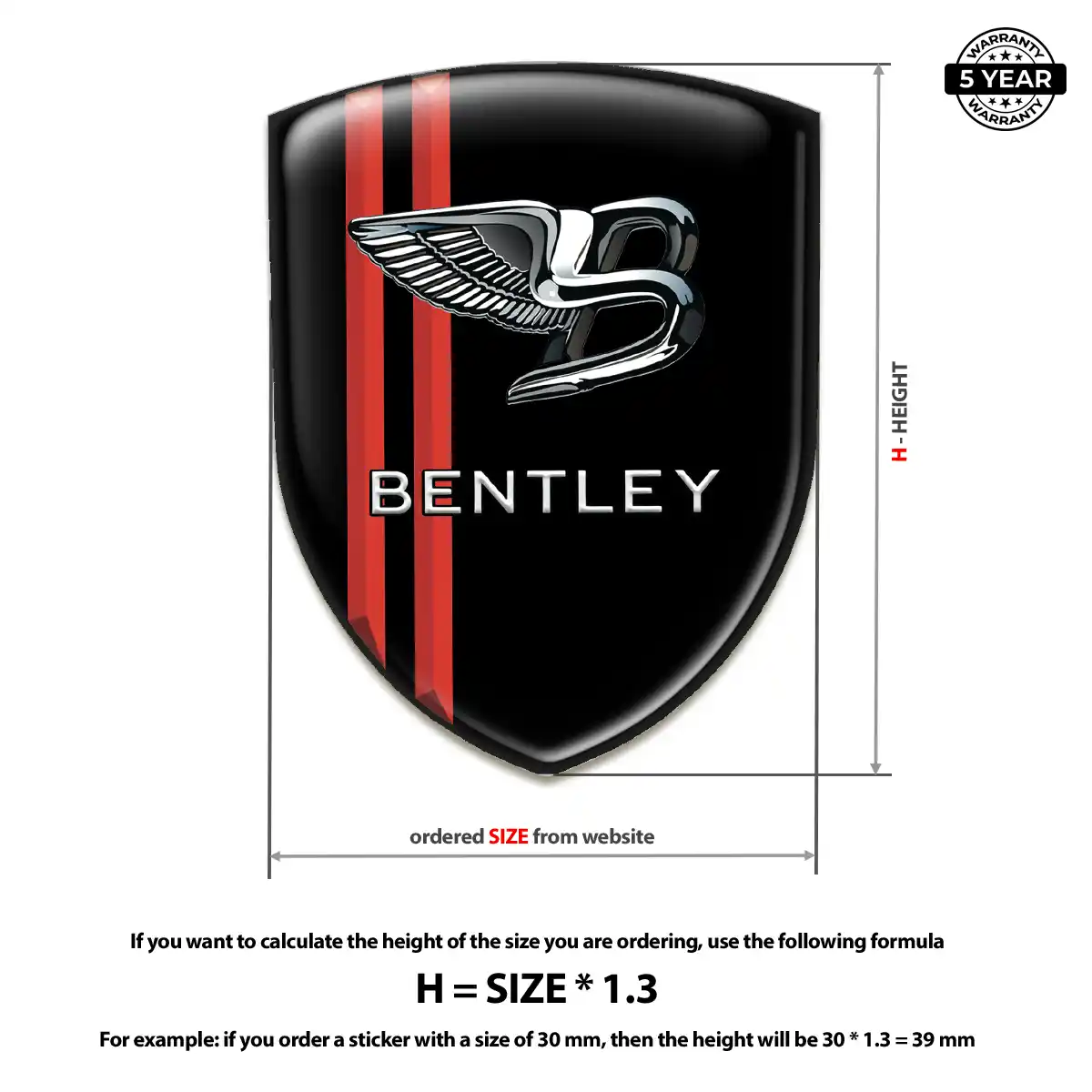 Bentley Car Logo Decal Exterior Luxe