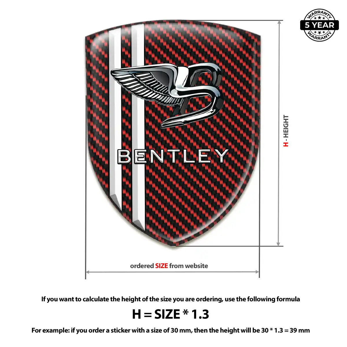 Bentley Car Logo Decal Interior Elegance