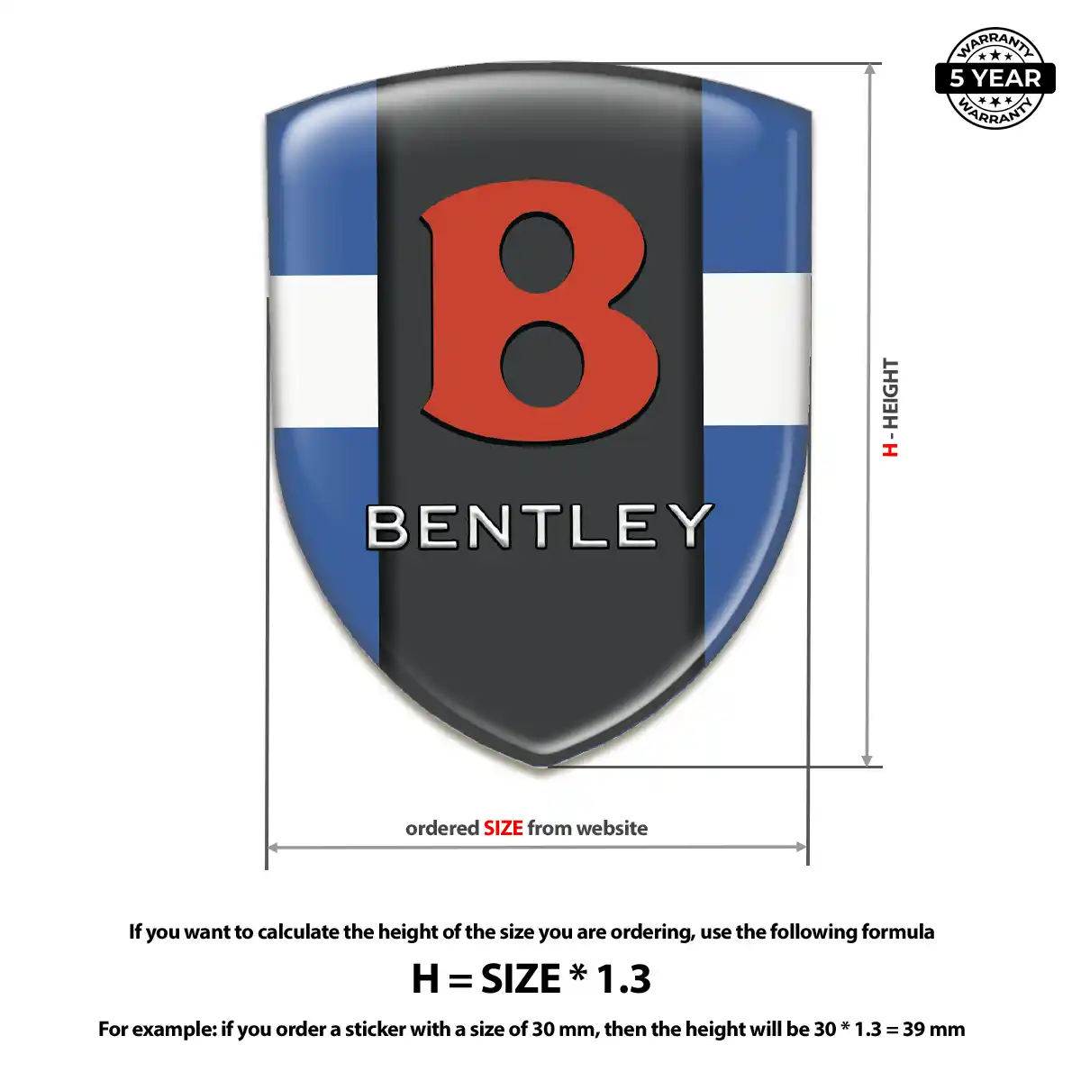 Bentley Car Logo Decal Interior Luxe