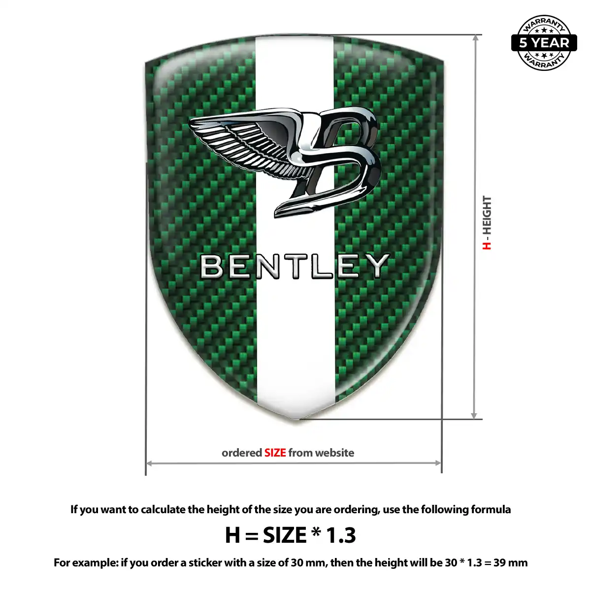 Bentley Car Logo Decal Performance Style