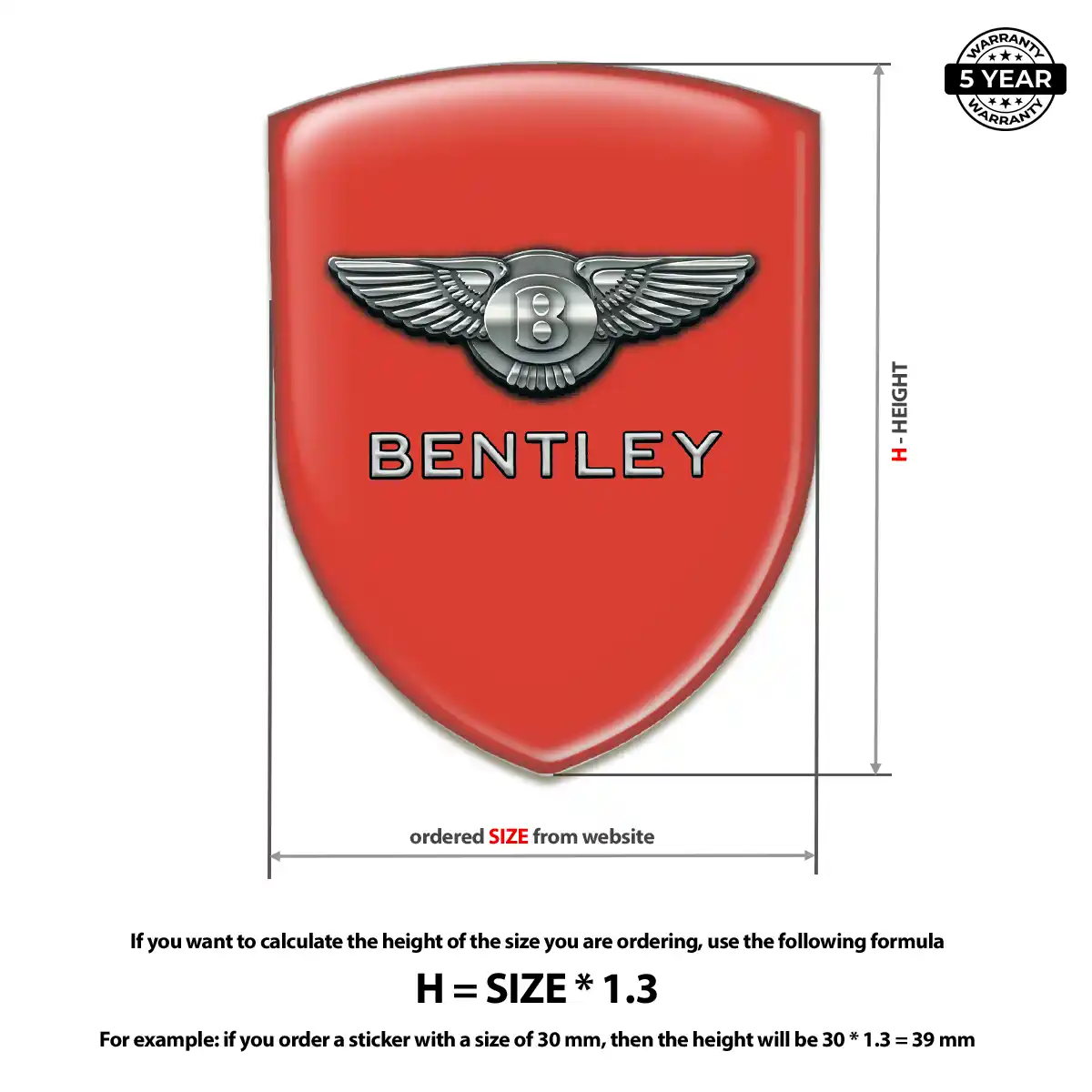 Bentley Car Logo Decal Sleek Style