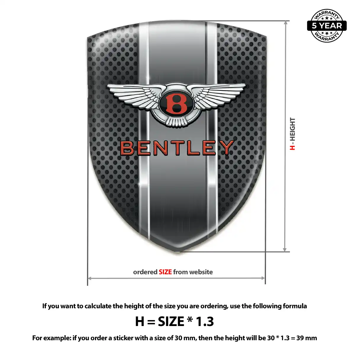 Bentley Car Logo Decal Superior Craft