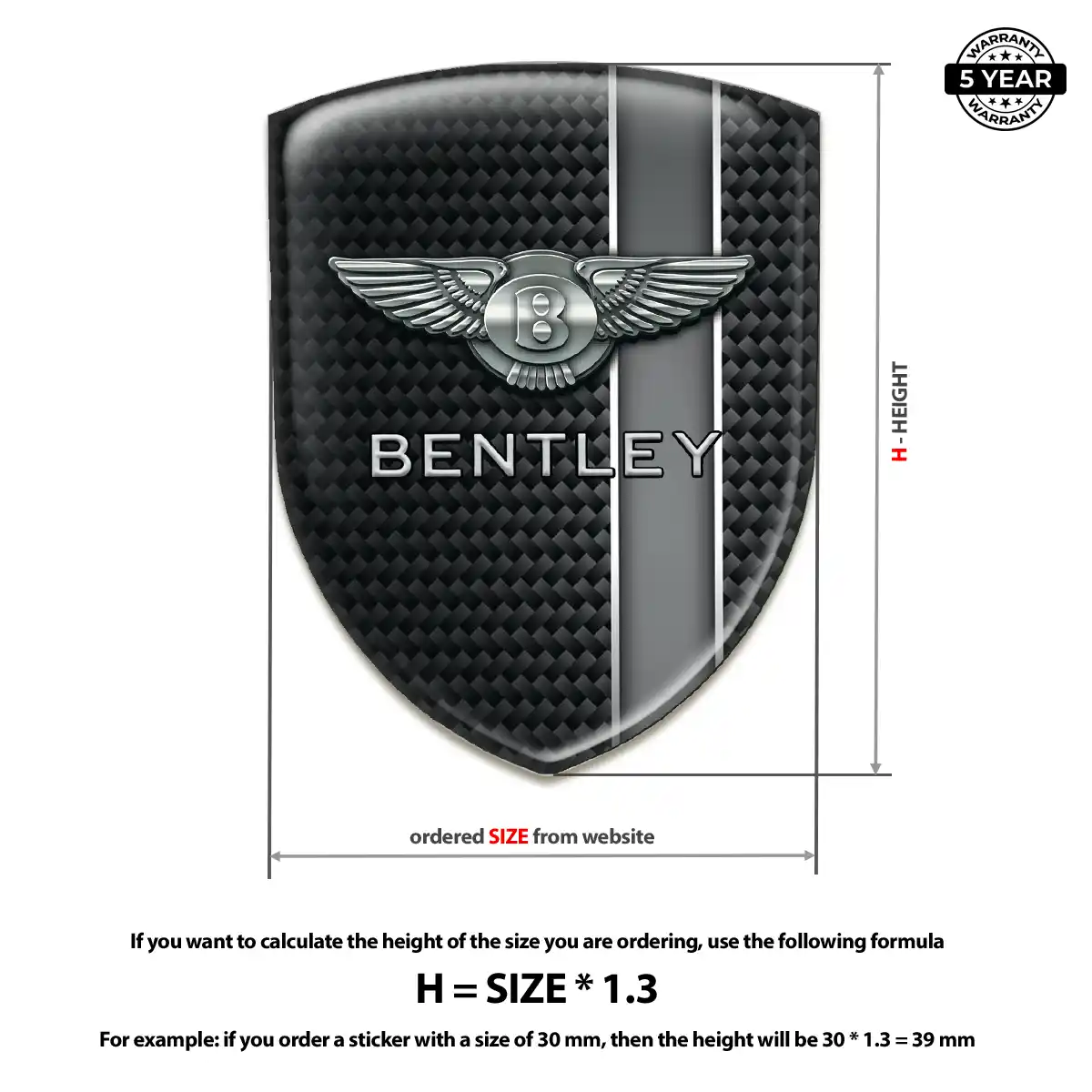 Bentley Crest Emblem Deluxe Edition