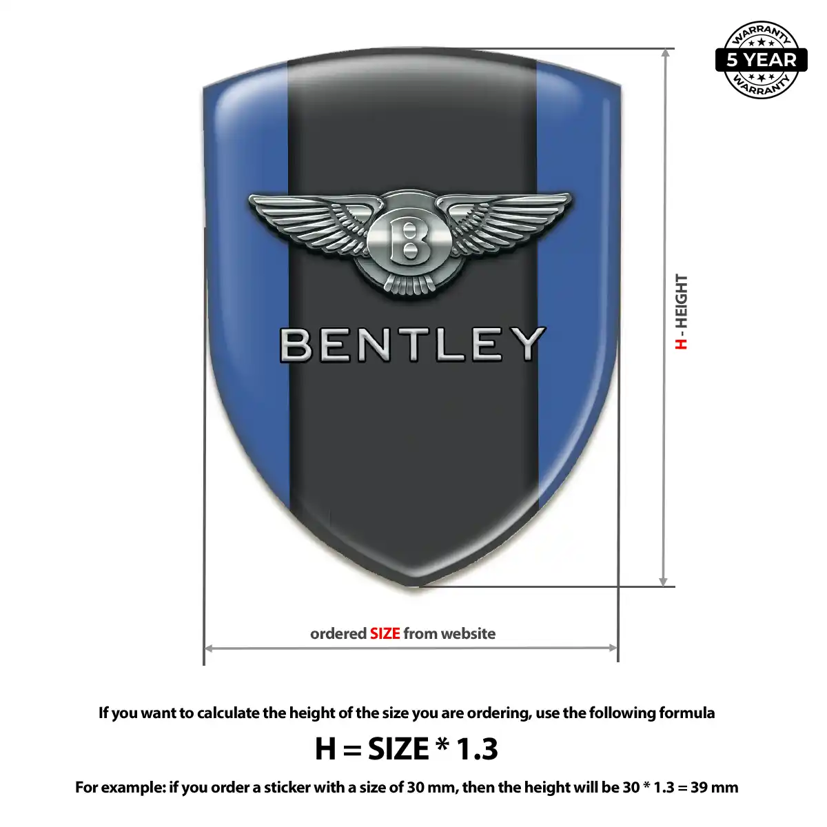 Bentley Crest Emblem Elite Finish