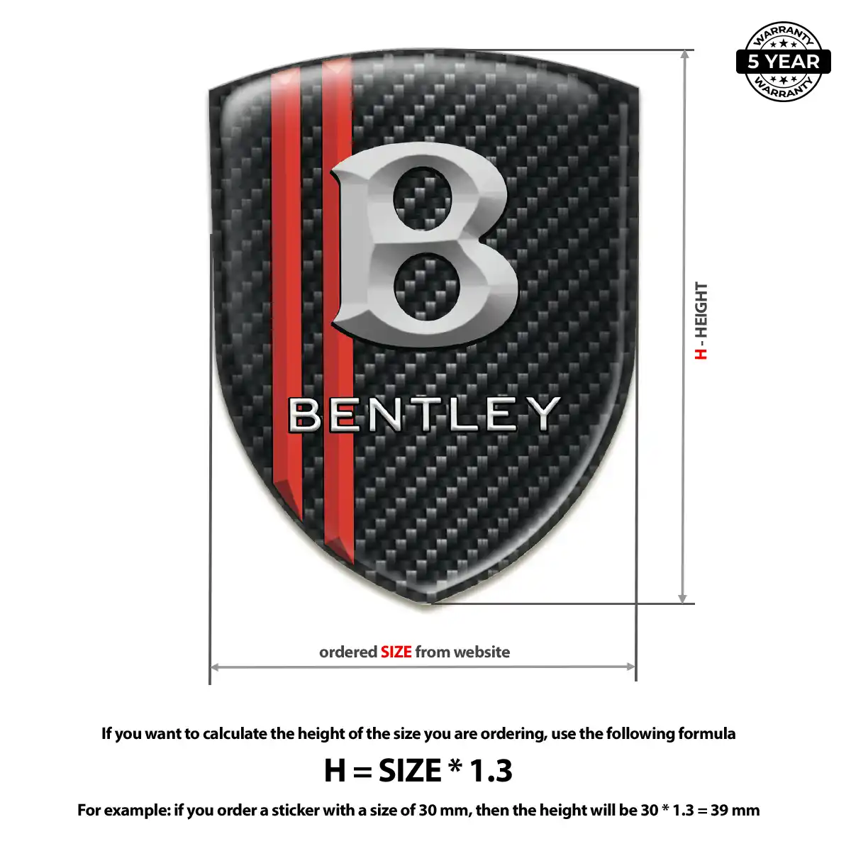 Bentley Crest Emblem Outer Style