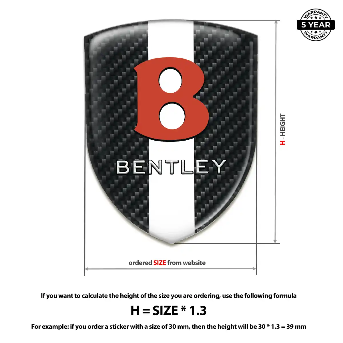 Bentley Crest Emblem Performance Style