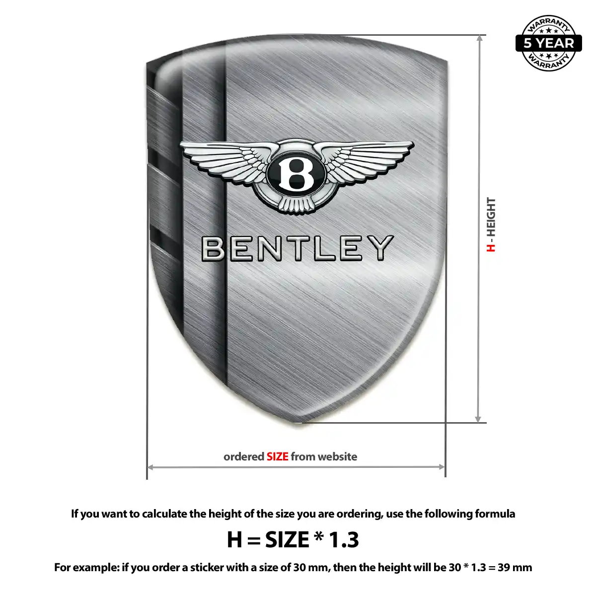 Bentley Crest Emblem Prime Quality