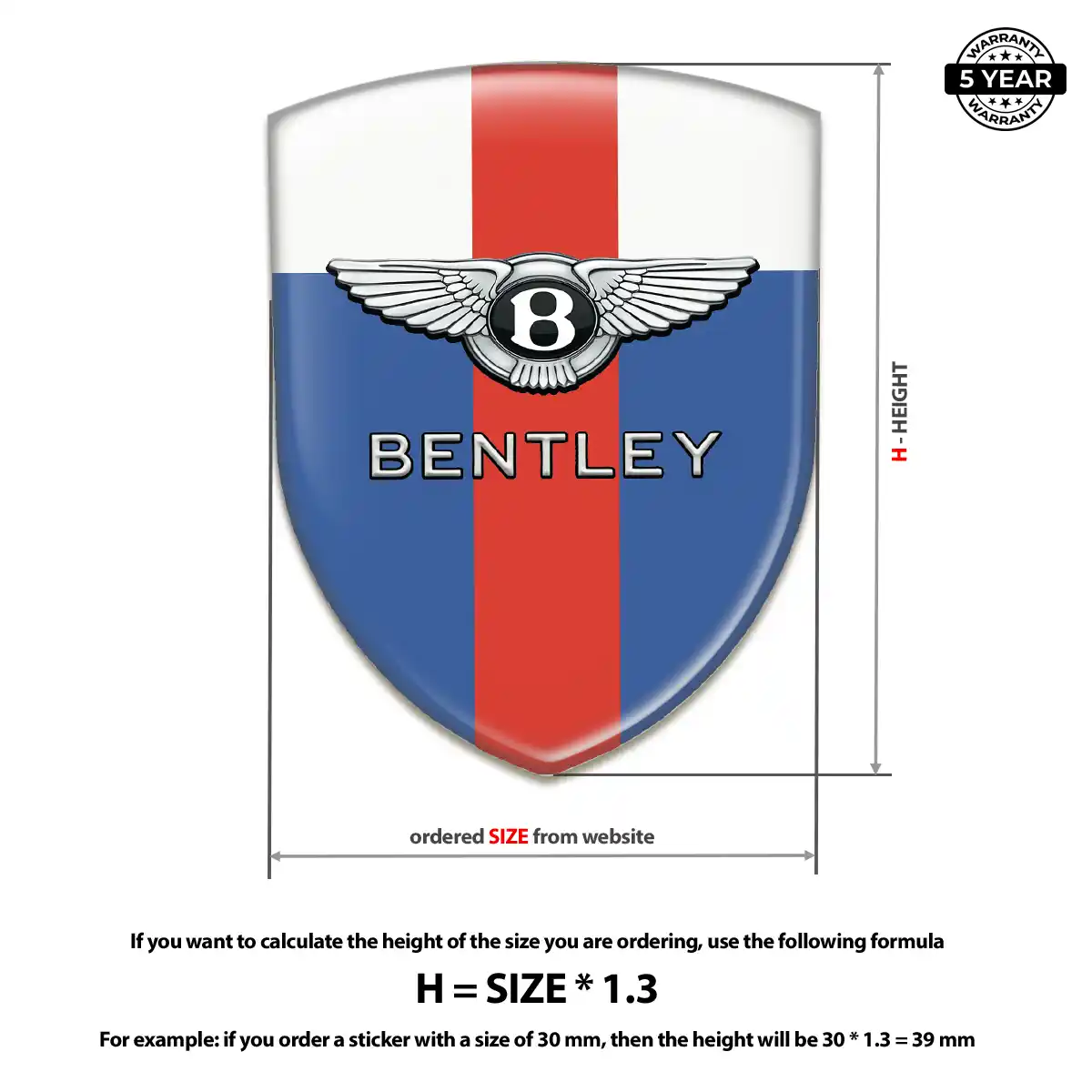 Bentley Crest Emblem Resin Elite