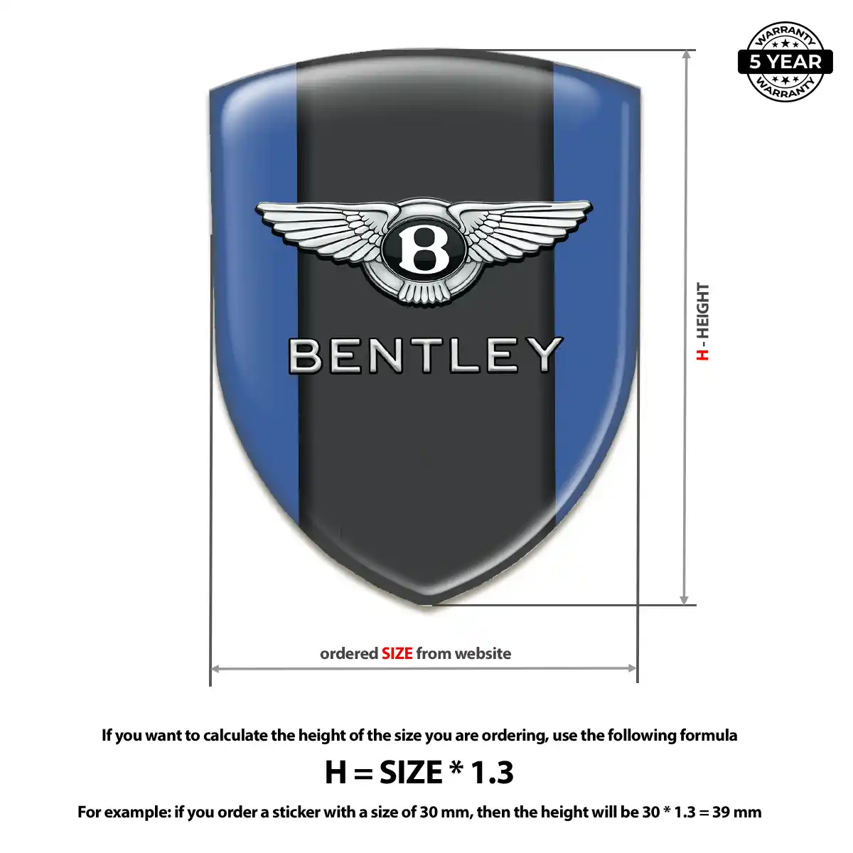 Bentley Crest Emblem Signature Grade