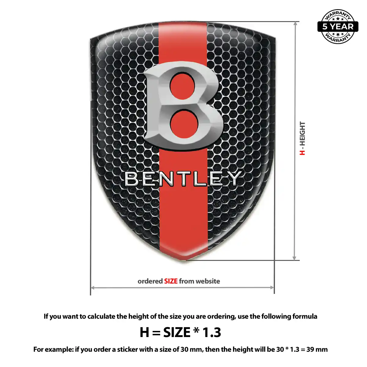 Bentley Crest Emblem Sport Tuning