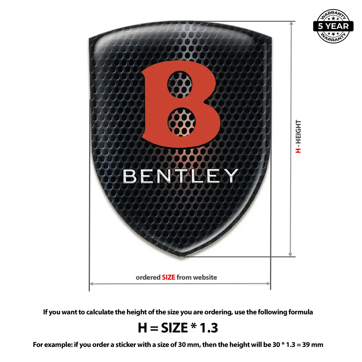 Bentley Crest Emblem Superior Craft