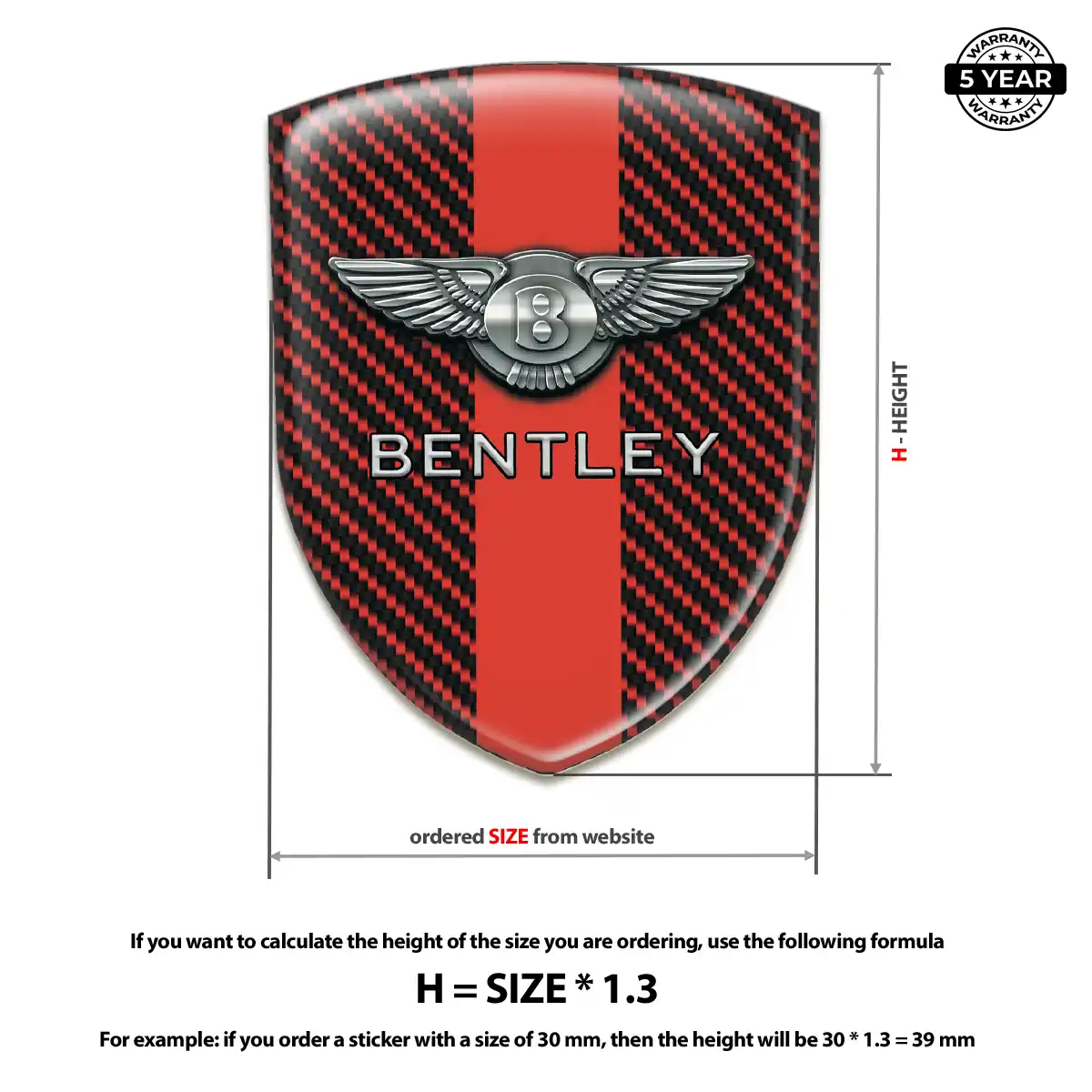 Bentley Crest Logo Emblem Exclusive Series