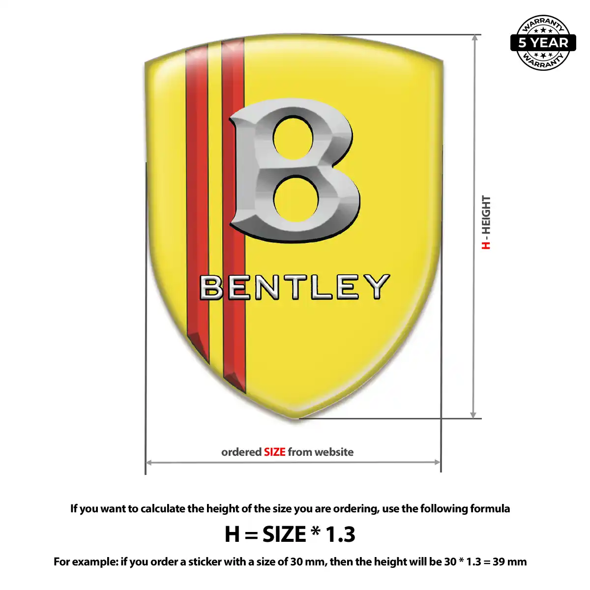 Bentley Crest Logo Emblem Exterior Luxe