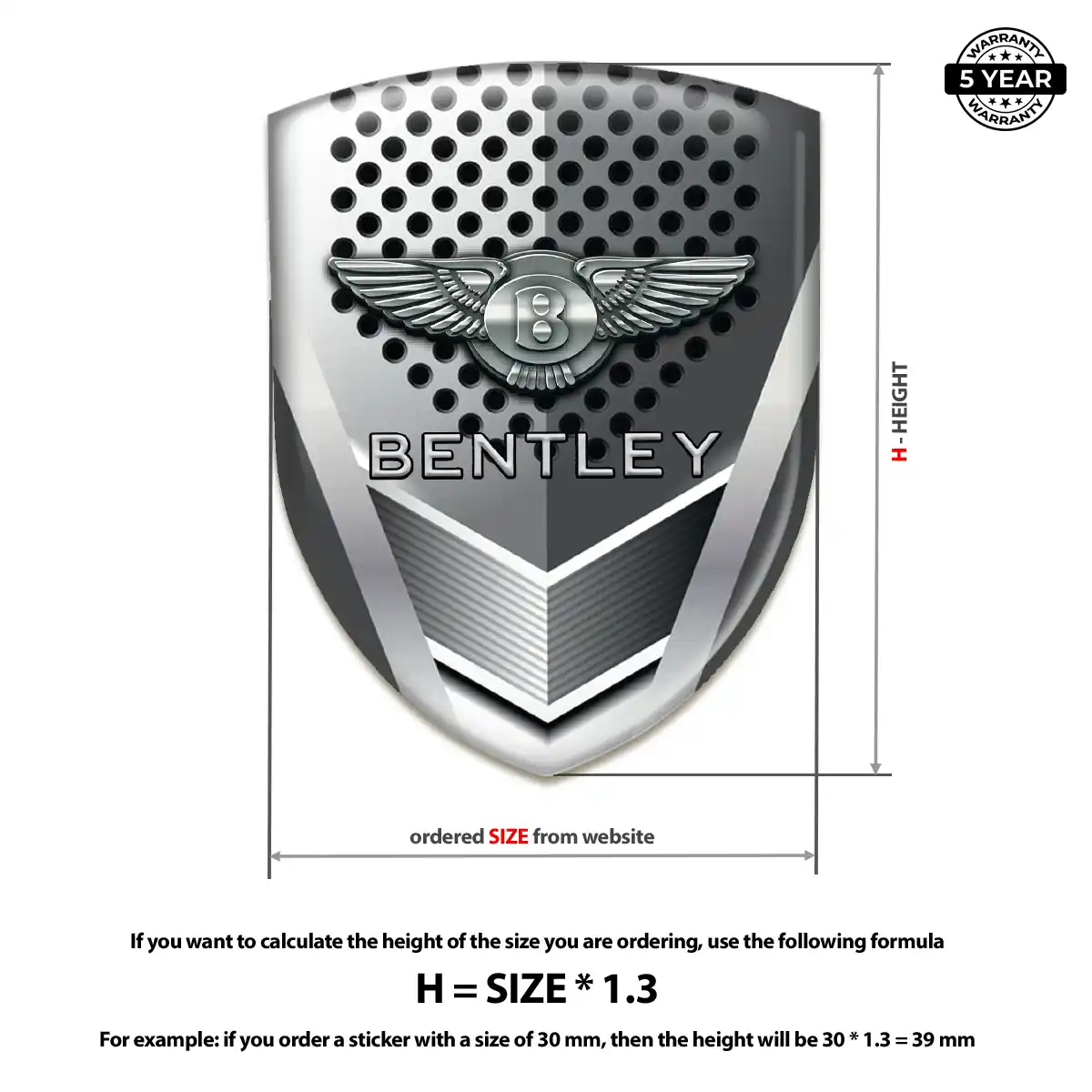Bentley Crest Logo Emblem Interior Elegance