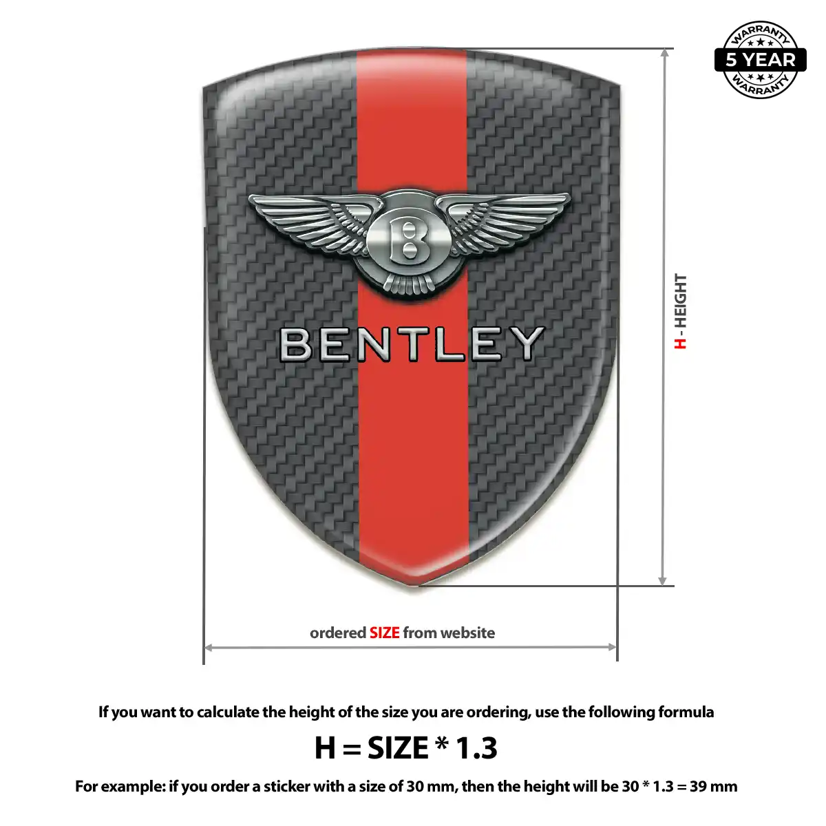 Bentley Crest Logo Emblem Interior Luxe