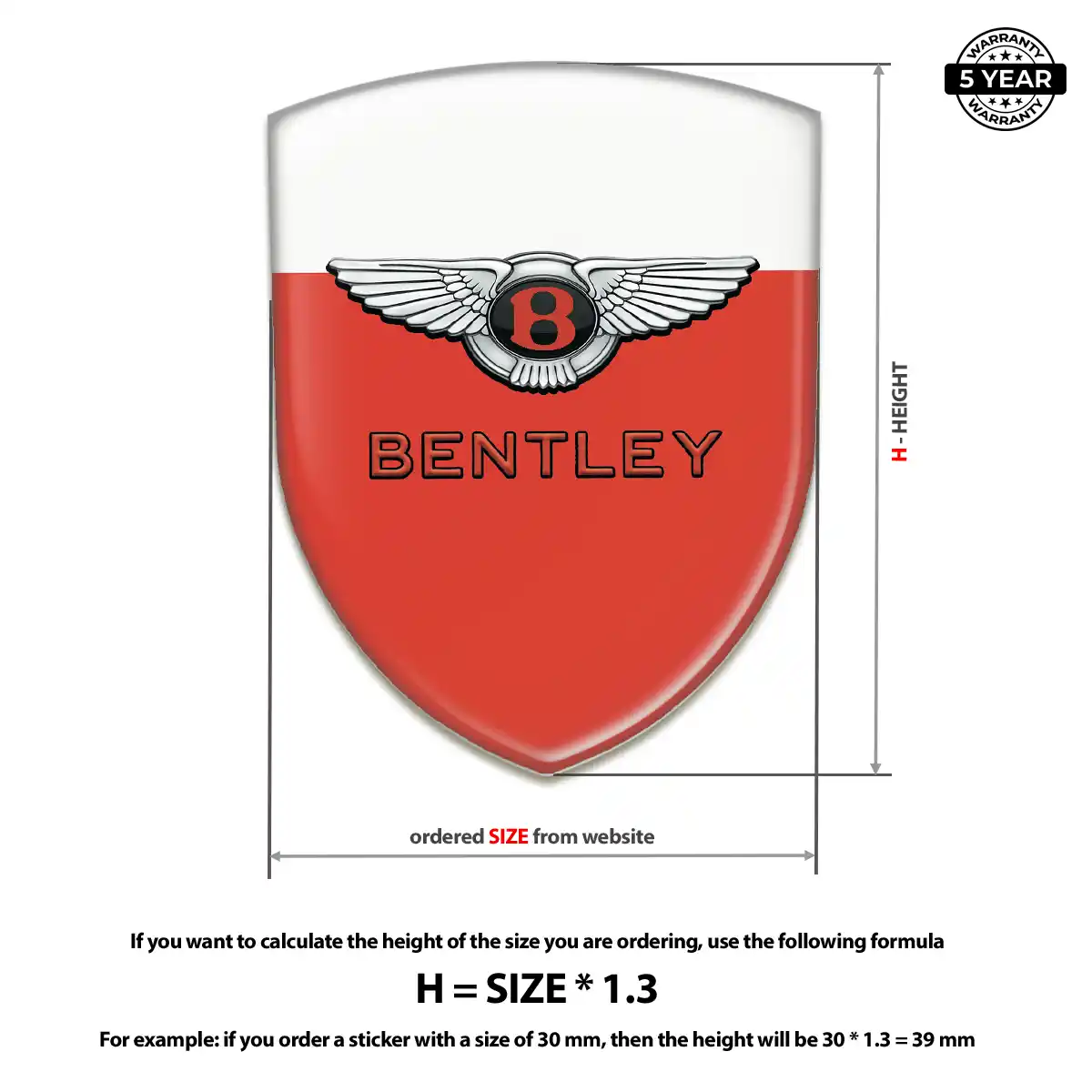 Bentley Crest Logo Emblem Prestige Line
