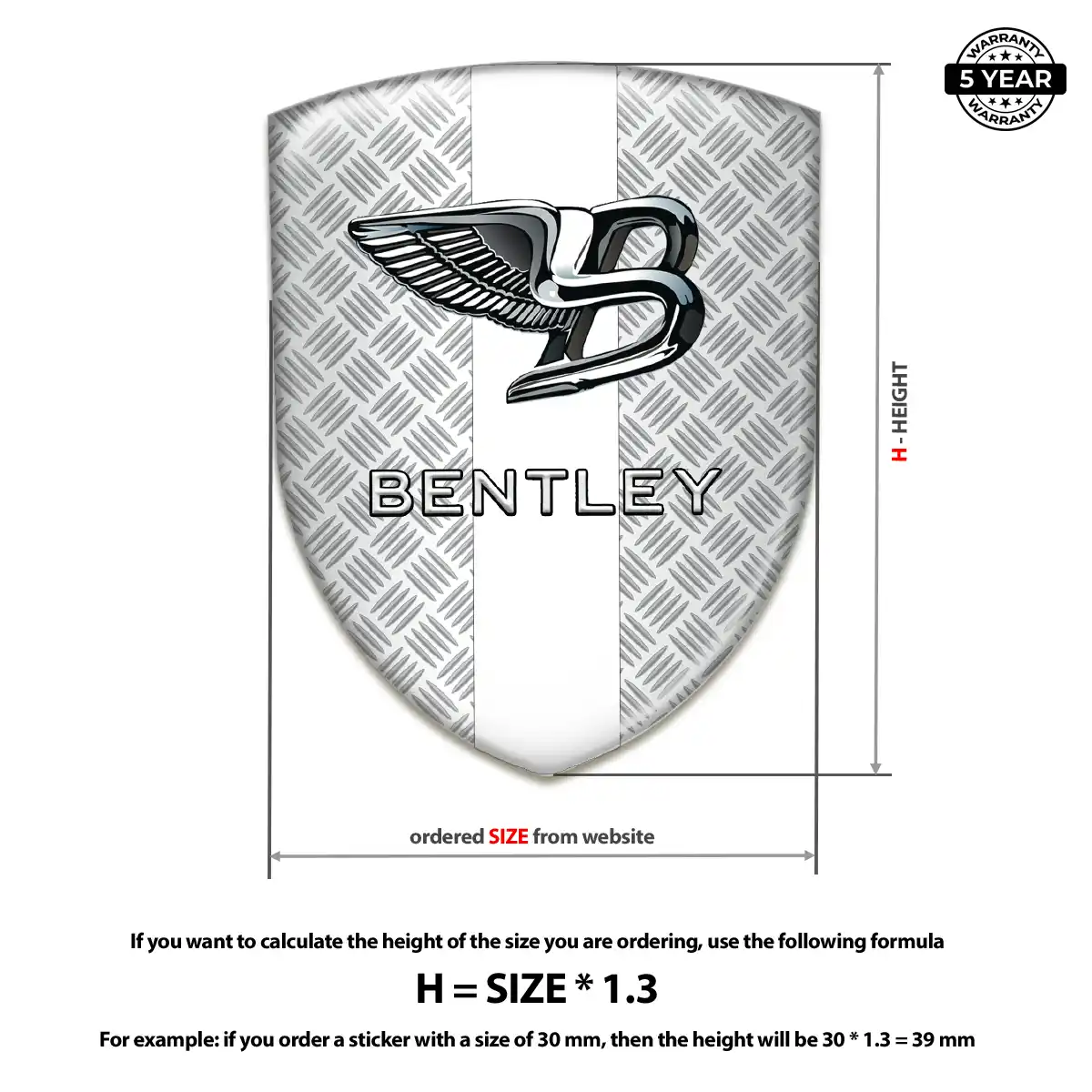 Bentley Crest Logo Emblem Prime Quality