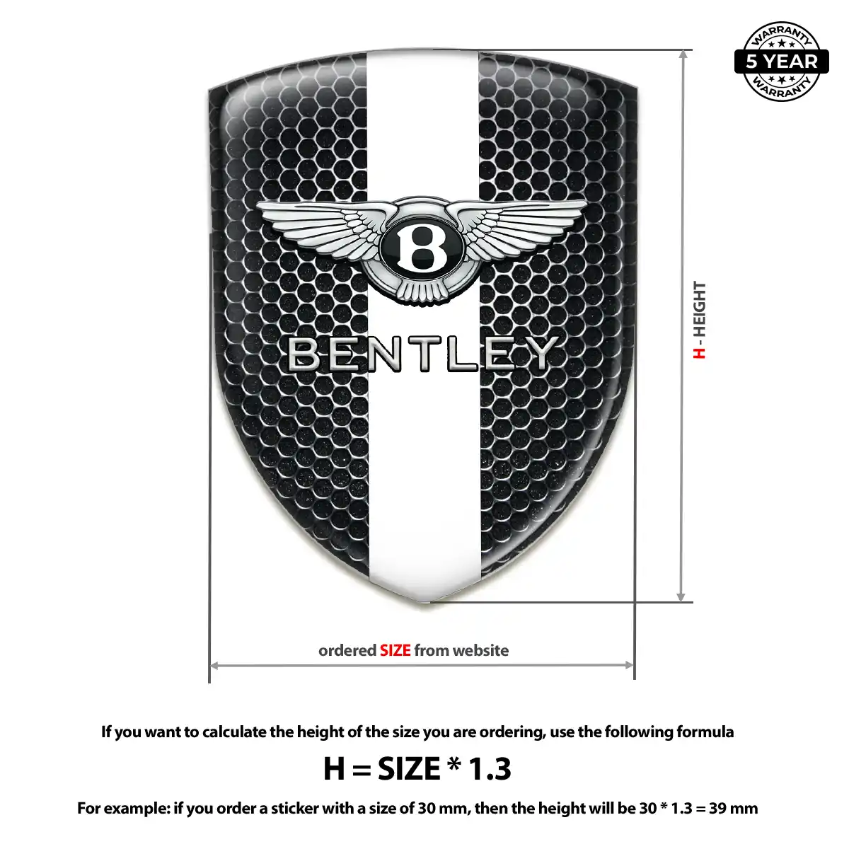 Bentley Domed Badge Auto Tuning