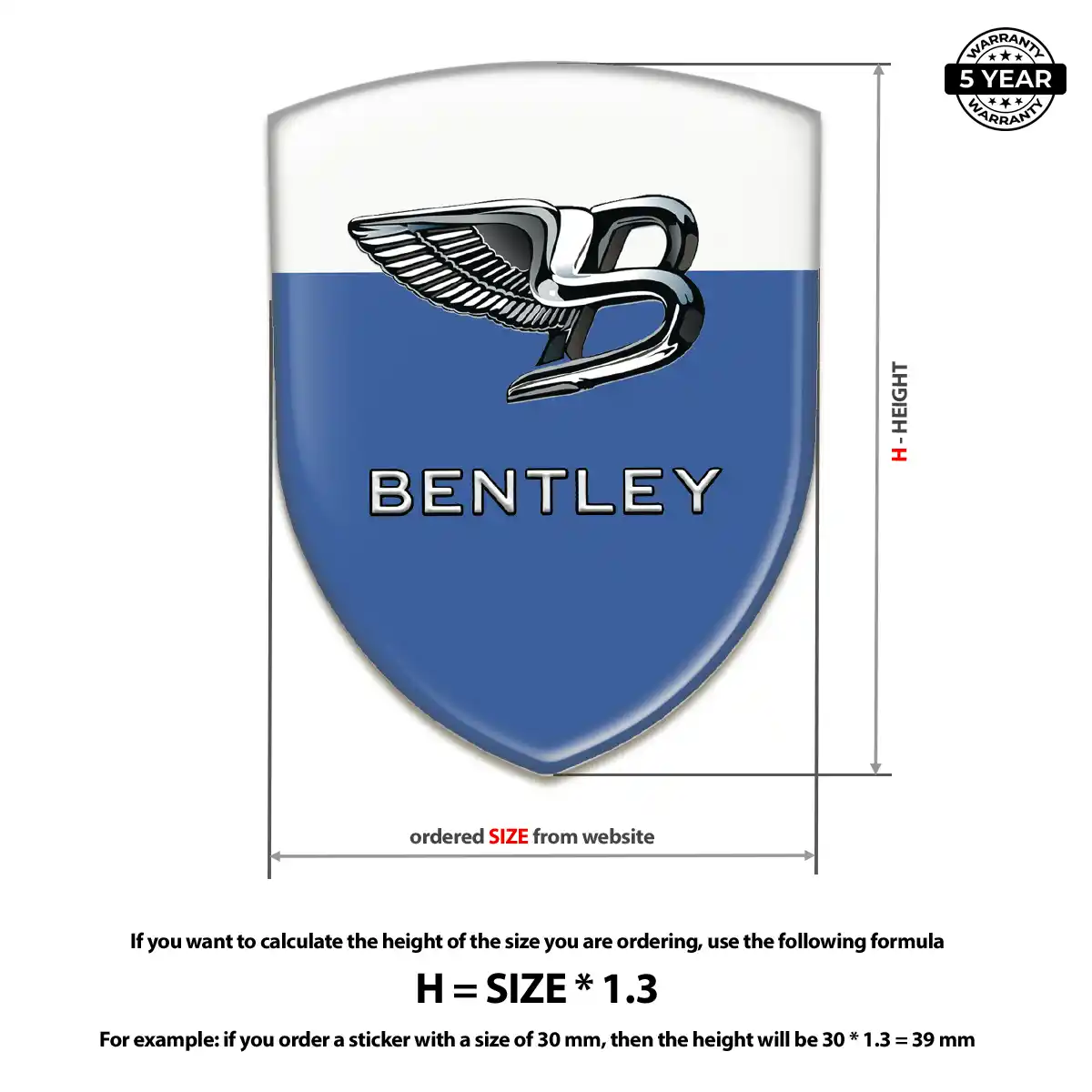 Bentley Domed Badge Cabin Style