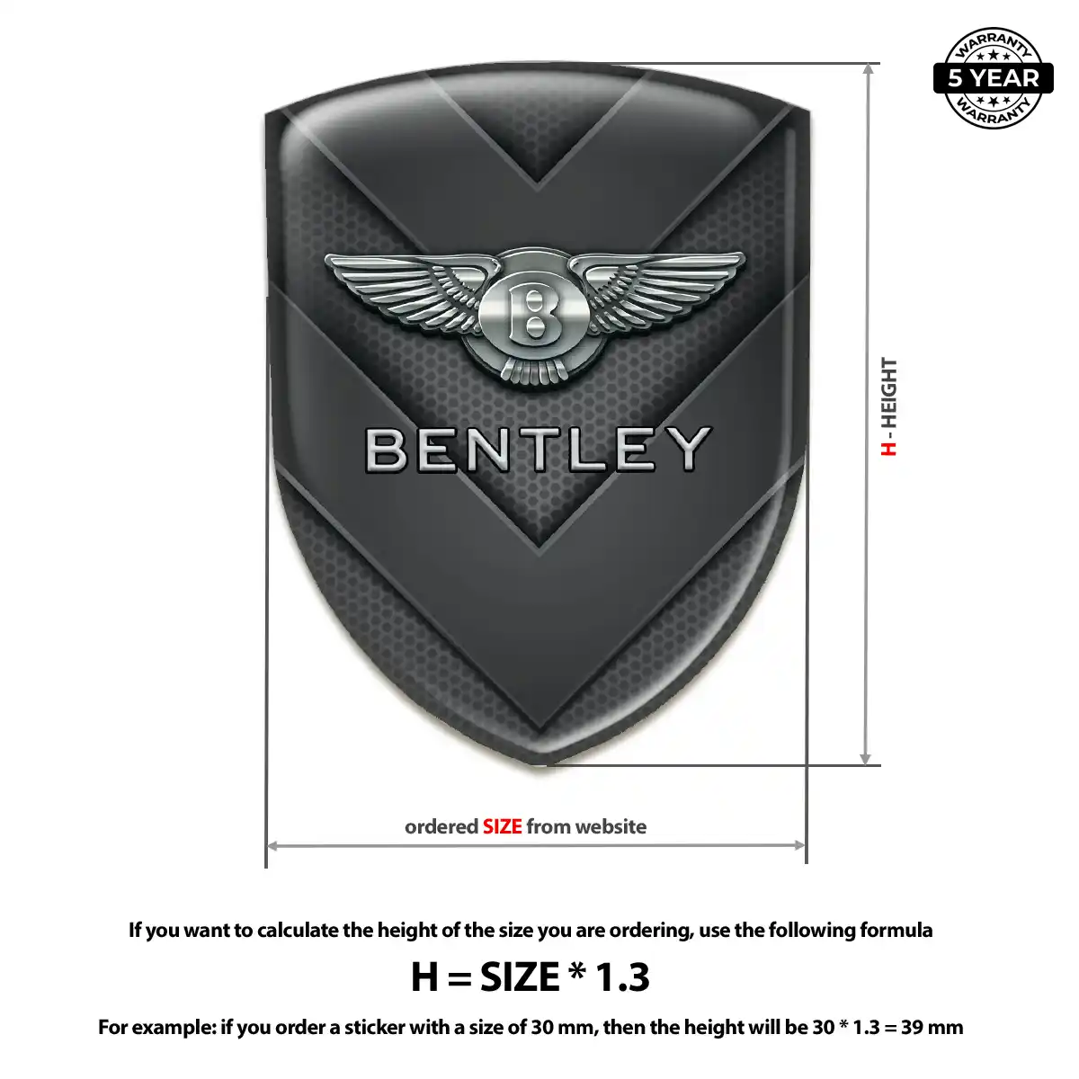 Bentley Domed Badge Elite Edition